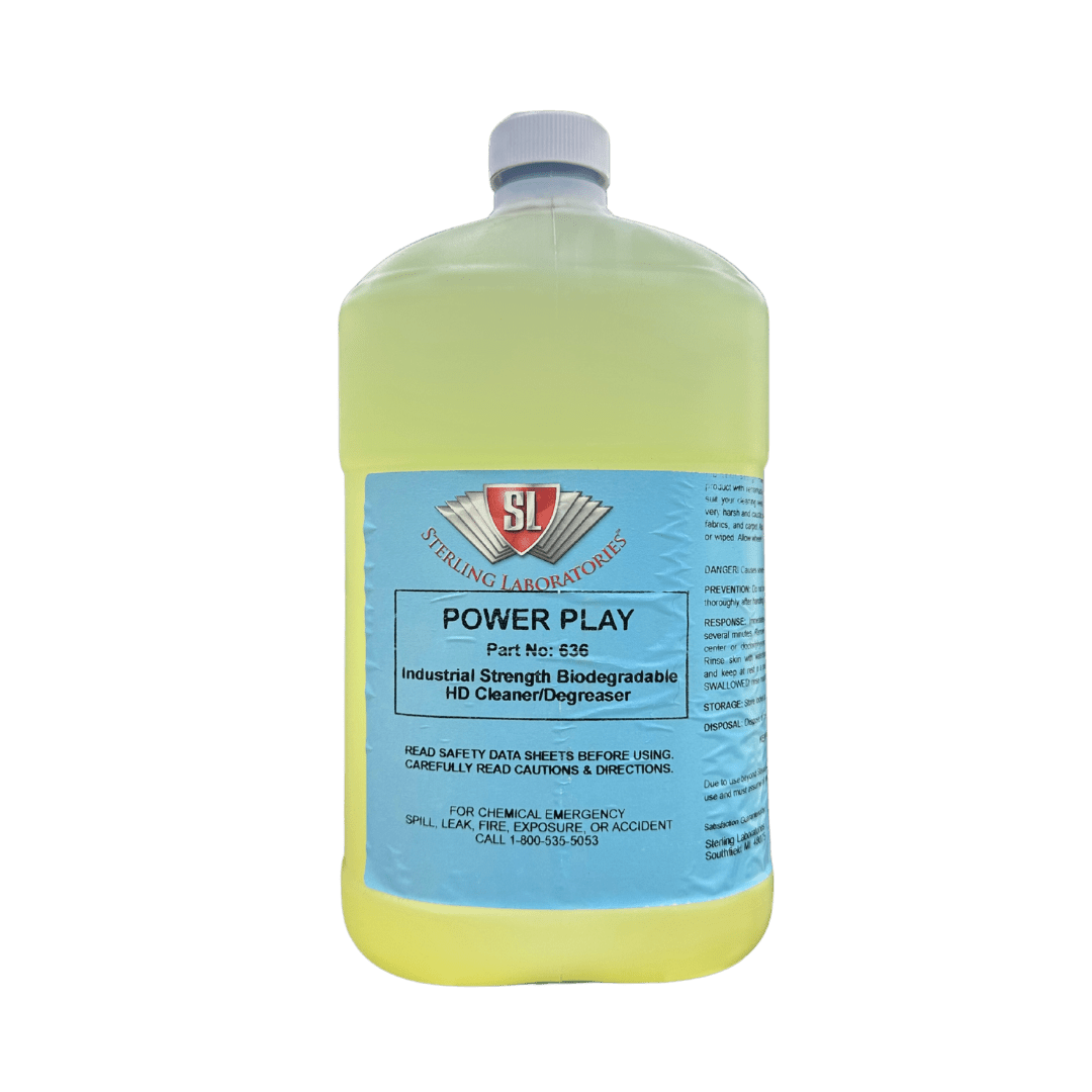 A bottle of Sterling Power Play on a white background.