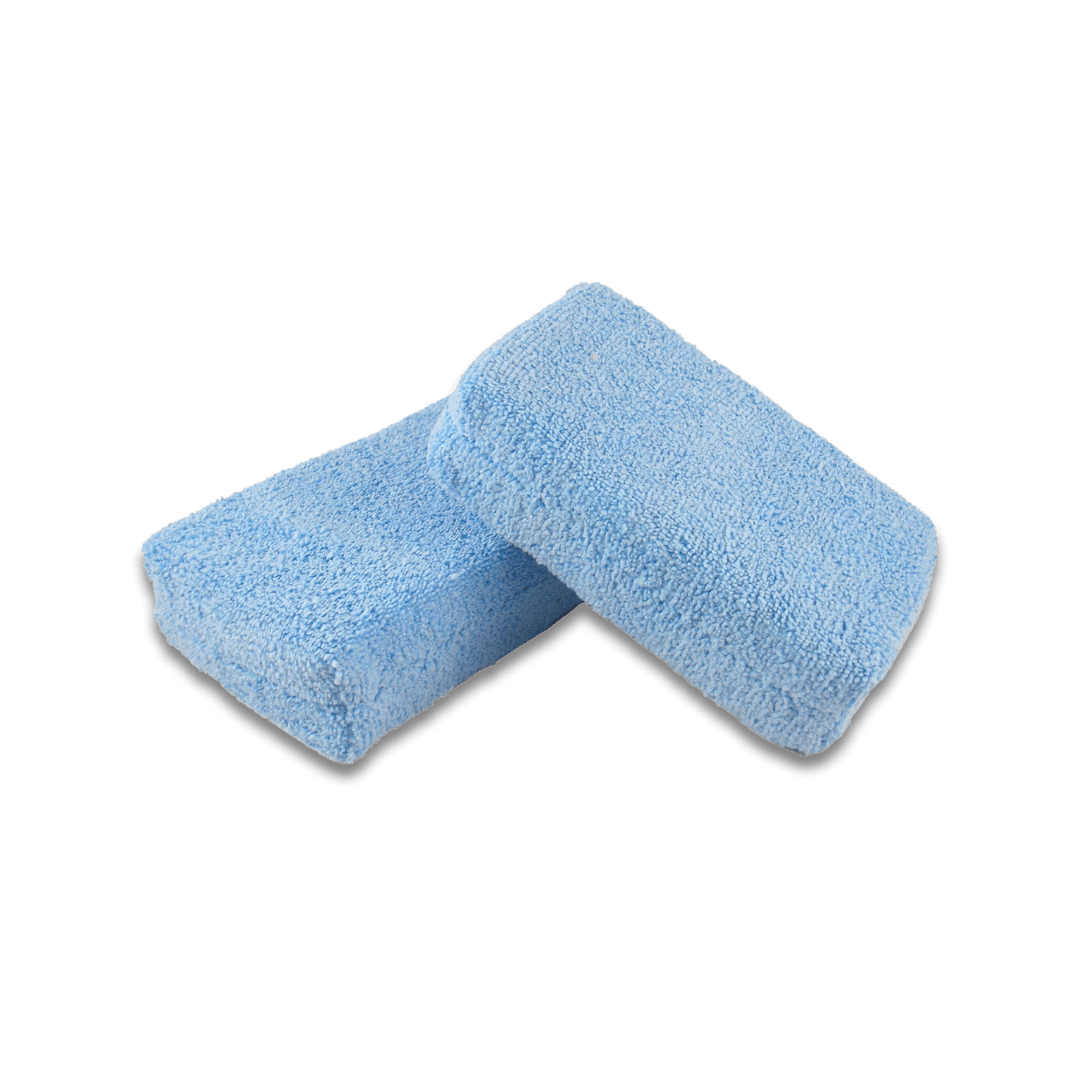 A bottle of Hi - Tech Microfiber Wax Applicator on a white background.