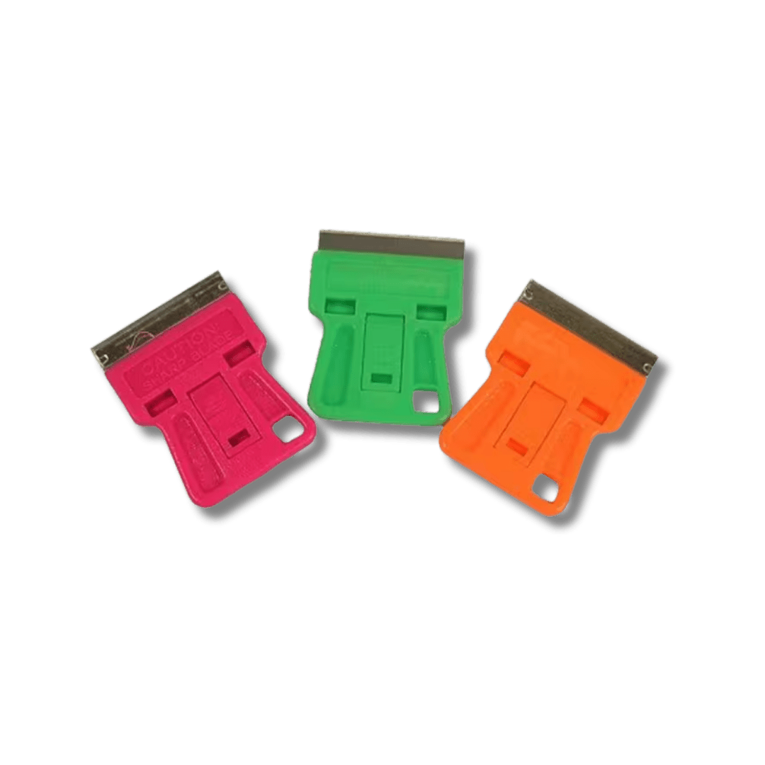 A bottle of Hi - Tech Mini Scraper Blade Holder on a white background.