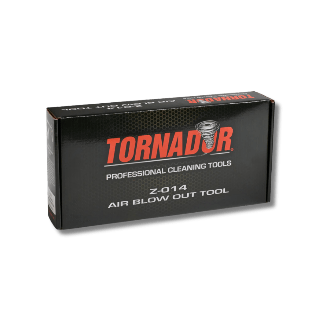 A bottle of Hi - Tech Tornador Air Blow Gun on a white background.