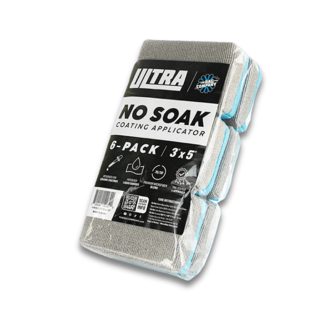 A bottle of The Rag Company Ultra No - Soak Coating Applicator on a white background.