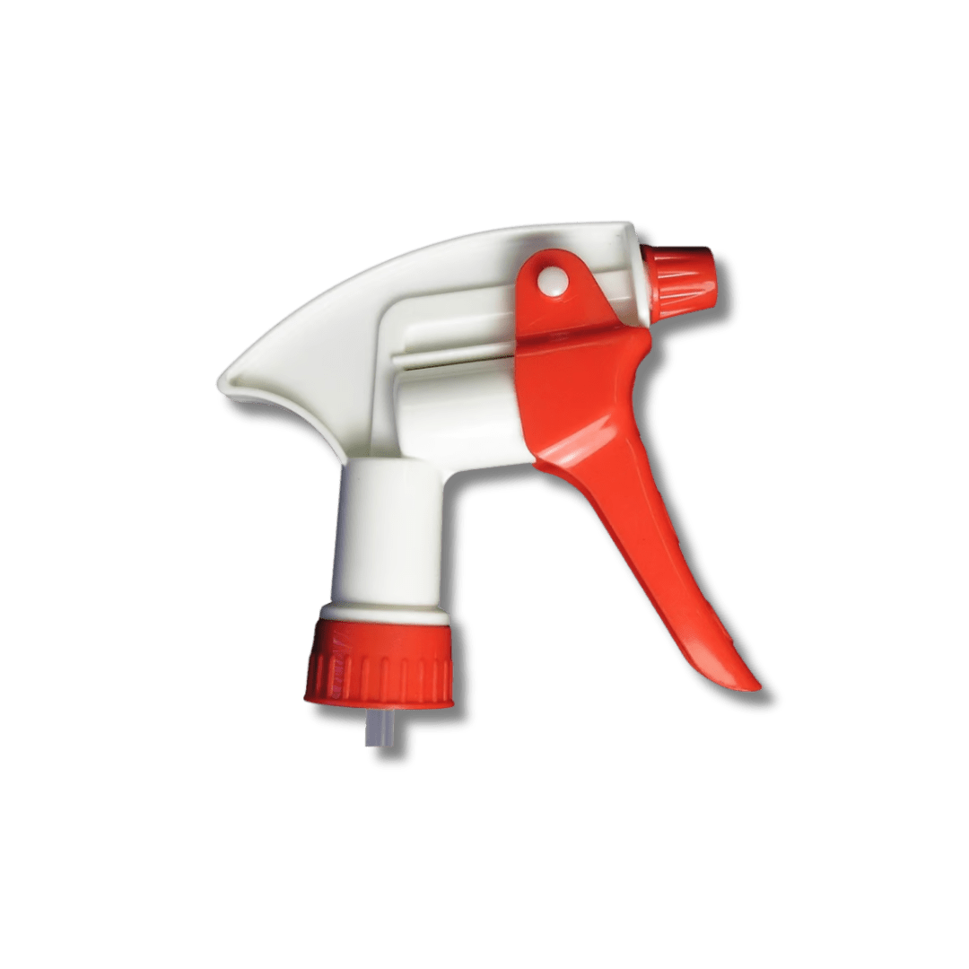 A bottle of Hi - Tech Spray Trigger - Red/White on a white background.