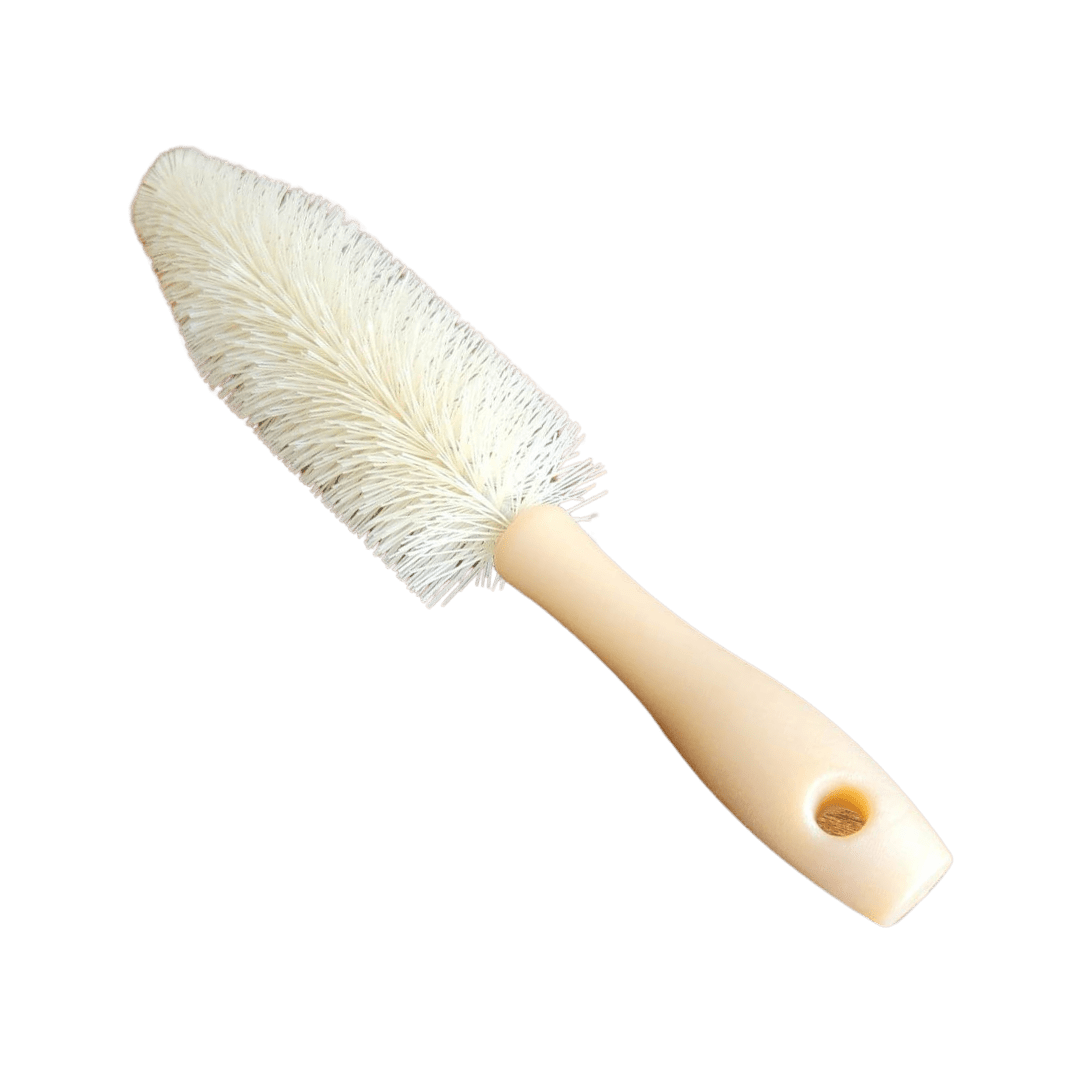 A bottle of Hi - Tech 11" Spoke Wheel Brush on a white background.
