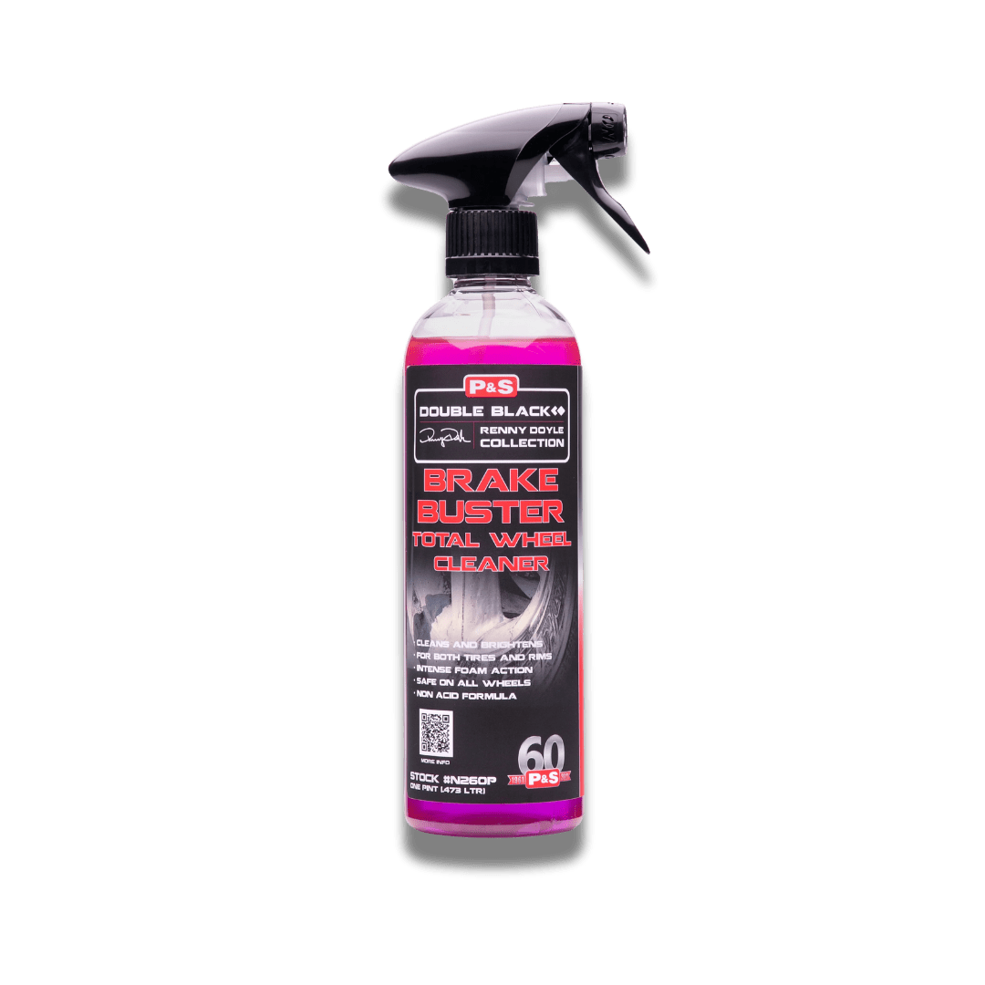 A bottle of P&S Brake Buster on a white background.