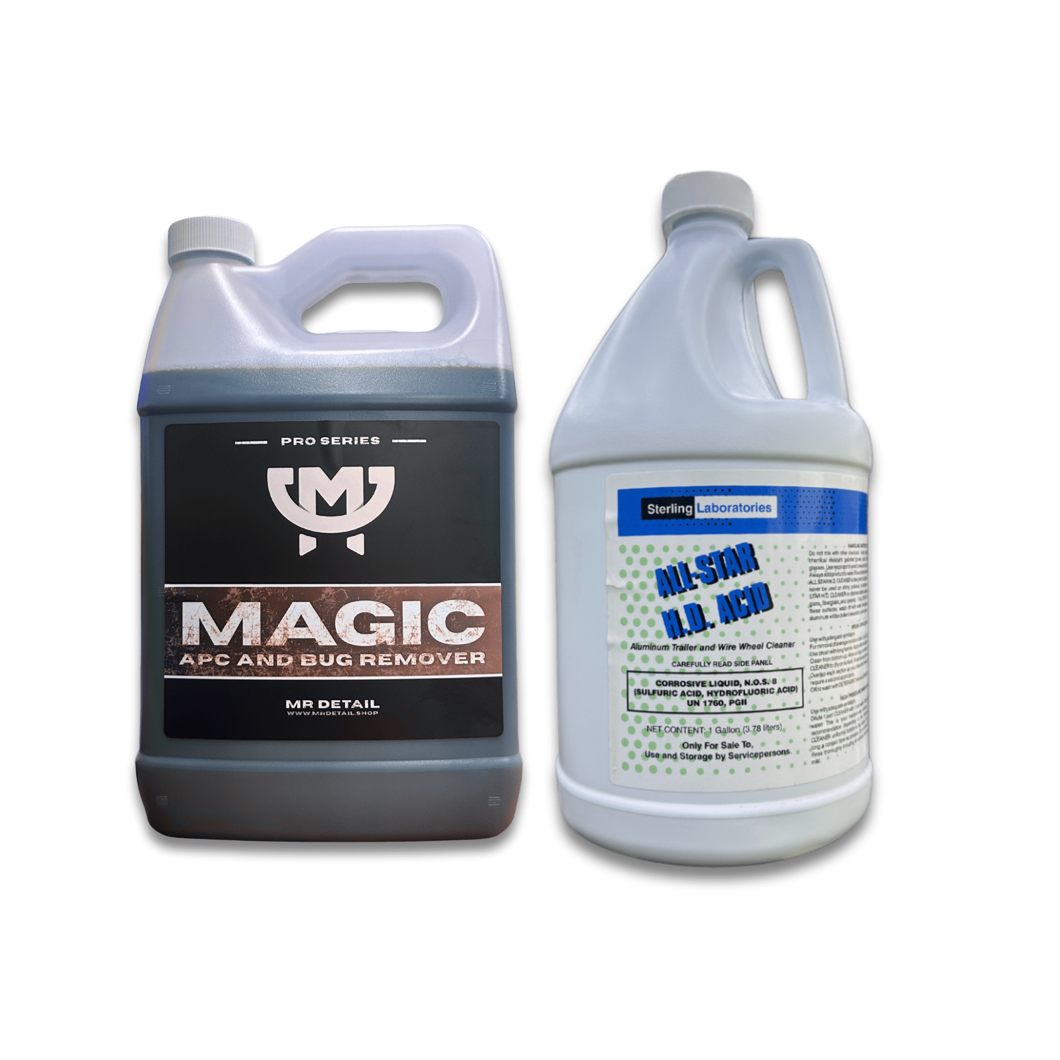 A bottle of Wisconsin Chemical Wholesale 2 - Step Wheel Cleaning Combo on a white background.