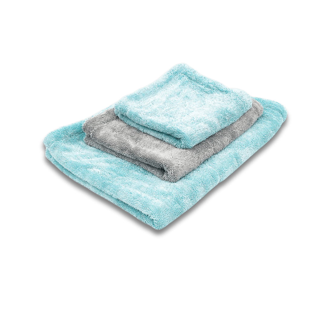 A bottle of Wisconsin Chemical Wholesale Liquid8r Drying Towel on a white background.