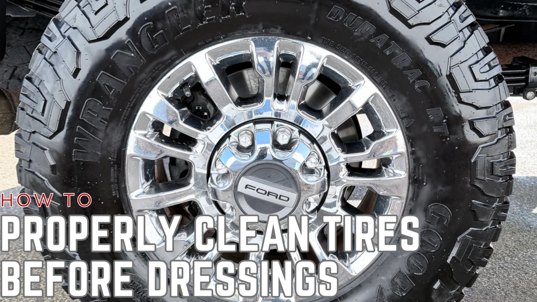 How to Clean Tires Properly Before Applying Tire Shine