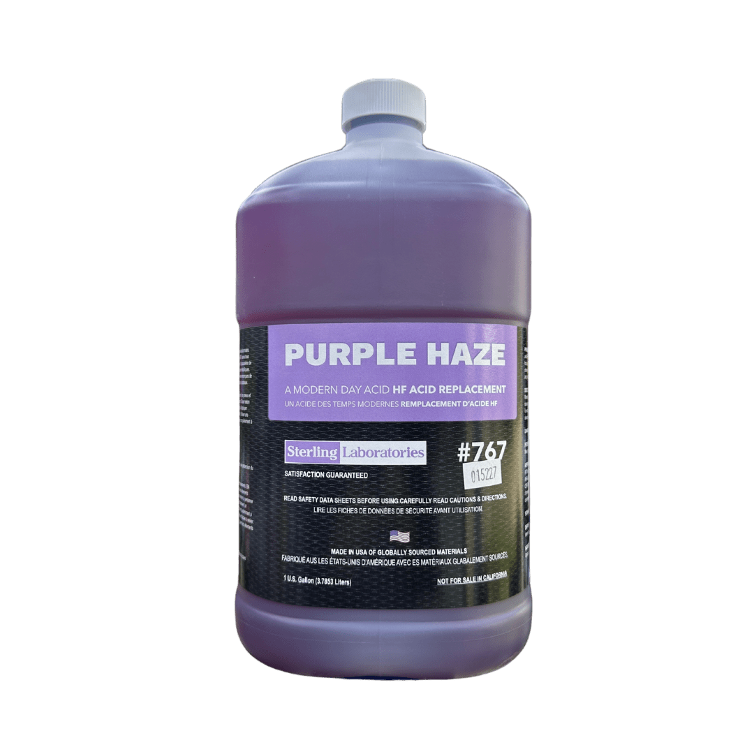 A bottle of Sterling Purple Haze on a white background.