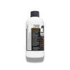 A bottle of Solution Finish Solution Finish Black Trim Restorer on a white background.