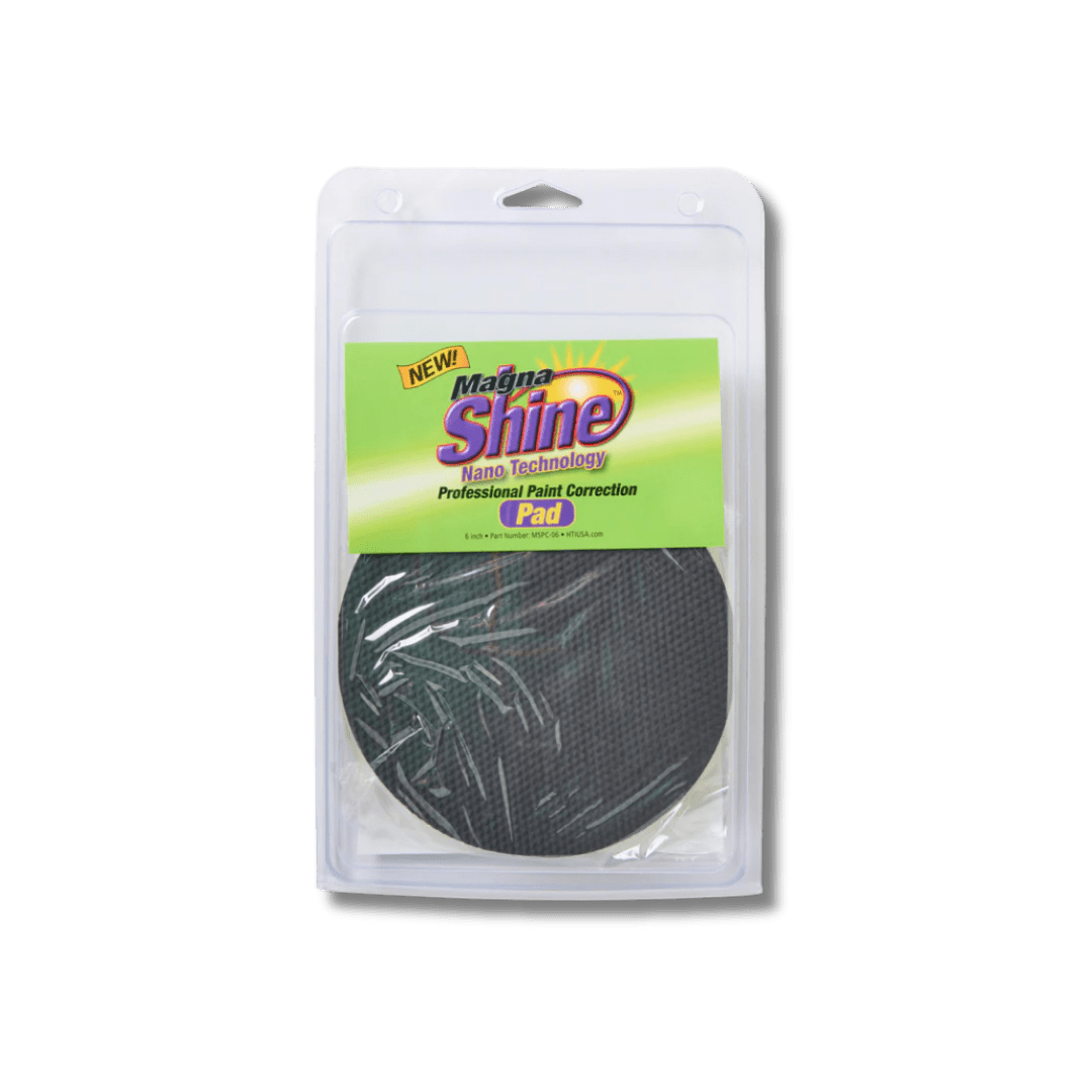 A bottle of Magna Shine 6" Magna Shine Paint Correction Pad on a white background.