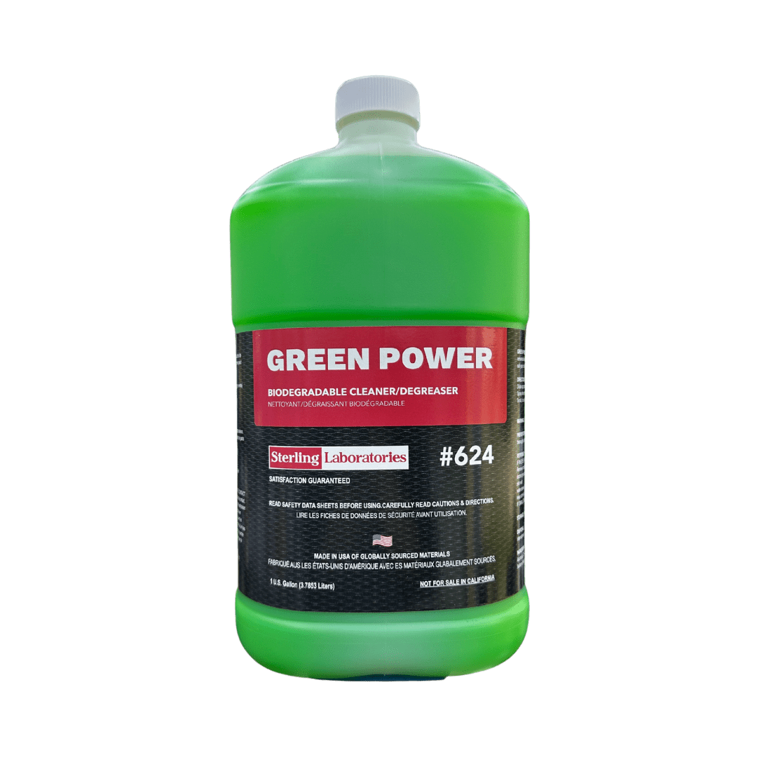 A bottle of Sterling Green Power on a white background.
