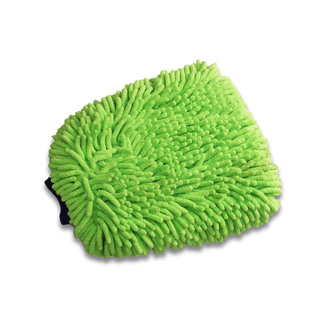 A bottle of Hi - Tech Wash Mitt on a white background.