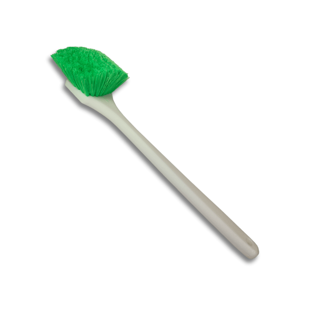 A bottle of Hi - Tech General Purpose Long Handle Brush - Green on a white background.