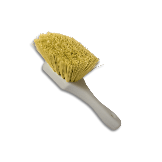 A bottle of Hi - Tech General Purpose Short Handle Brush - Tan on a white background.
