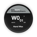 A bottle of Koch Chemie W0.01 | Hand Wax on a white background.