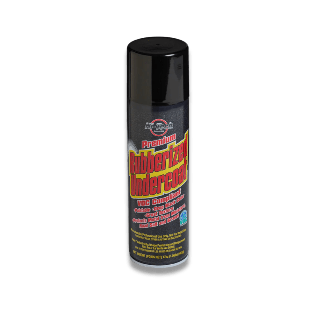 A bottle of Hi - Tech Premium Rubberized Undercoat on a white background.