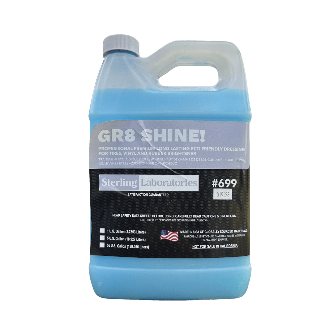 A bottle of Sterling GR8 Shine on a white background.