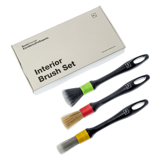 A bottle of Koch Chemie Interior Detail Brush Set on a white background.