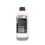 A bottle of Solution Finish Solution Finish Black Trim Restorer on a white background.