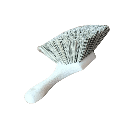 A bottle of Hi - Tech General Purpose Short Handle Brush - Salt and Pepper on a white background.