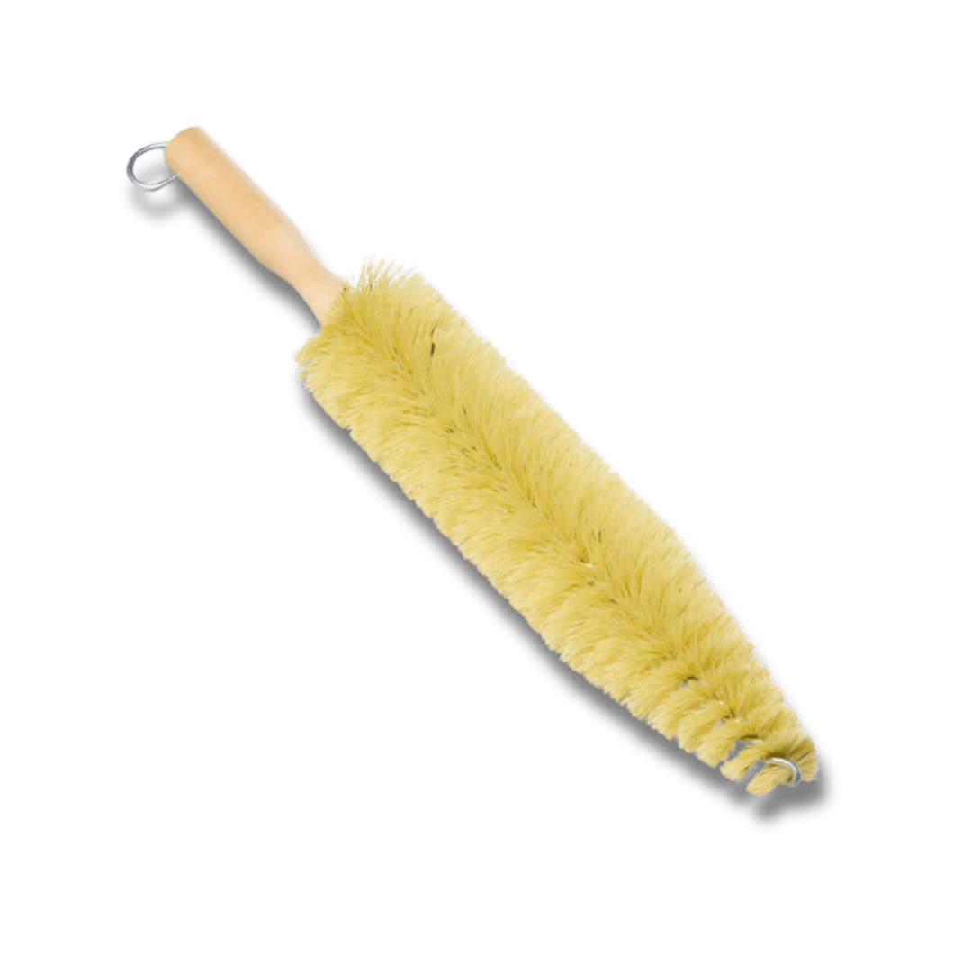 A bottle of Hi - Tech 17" Tampico Spoke Wheel Brush on a white background.