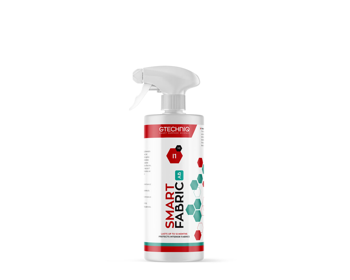 A bottle of GTechniq GTECHNIQ | I1v3 SMART FABRIC on a white background.