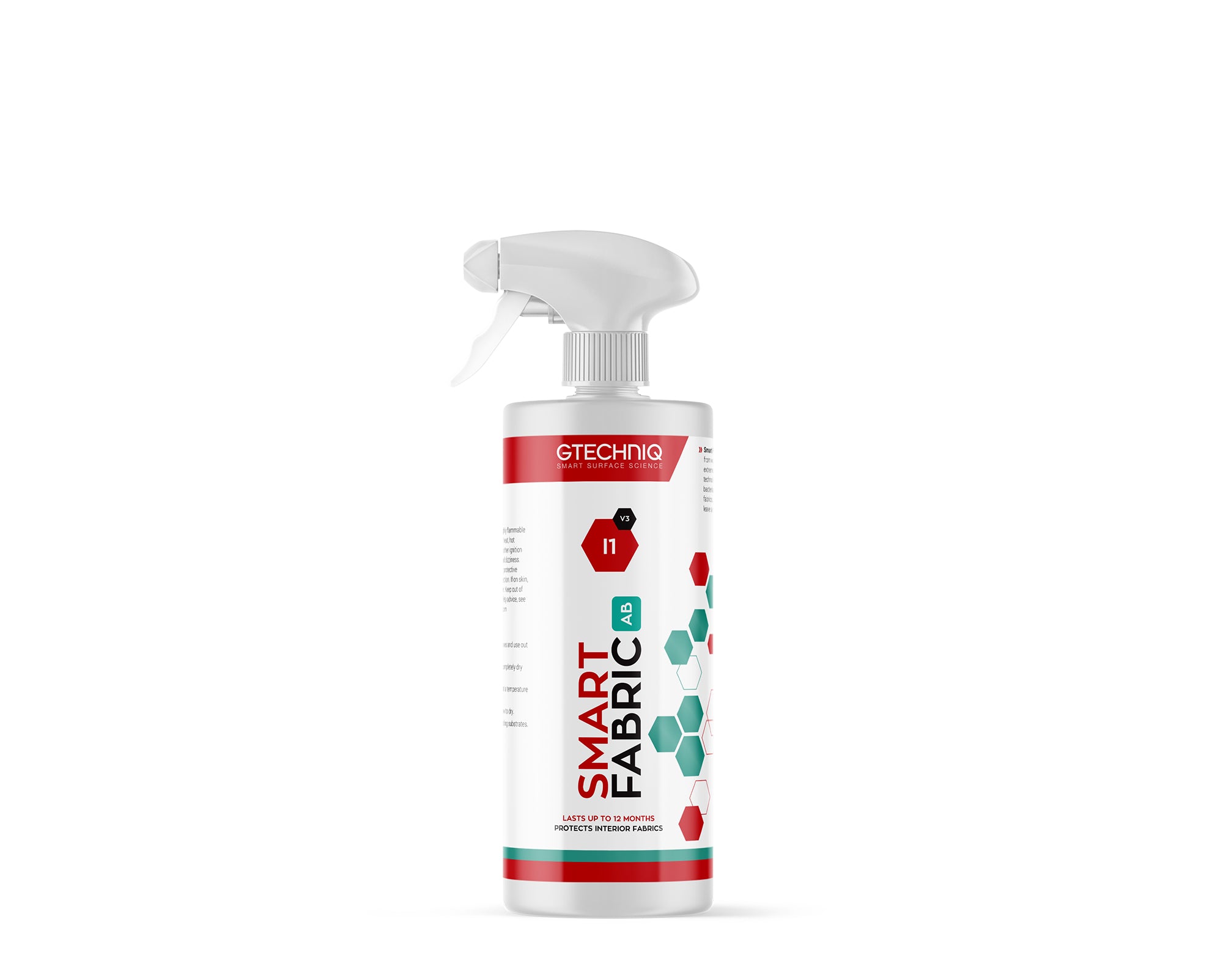 A bottle of GTechniq GTECHNIQ | I1v3 SMART FABRIC on a white background.