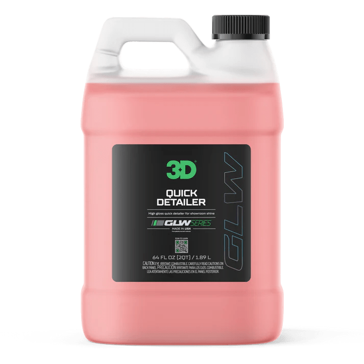 A bottle of 3D 3D | GLW SERIES | QUICK DETAILER on a white background.