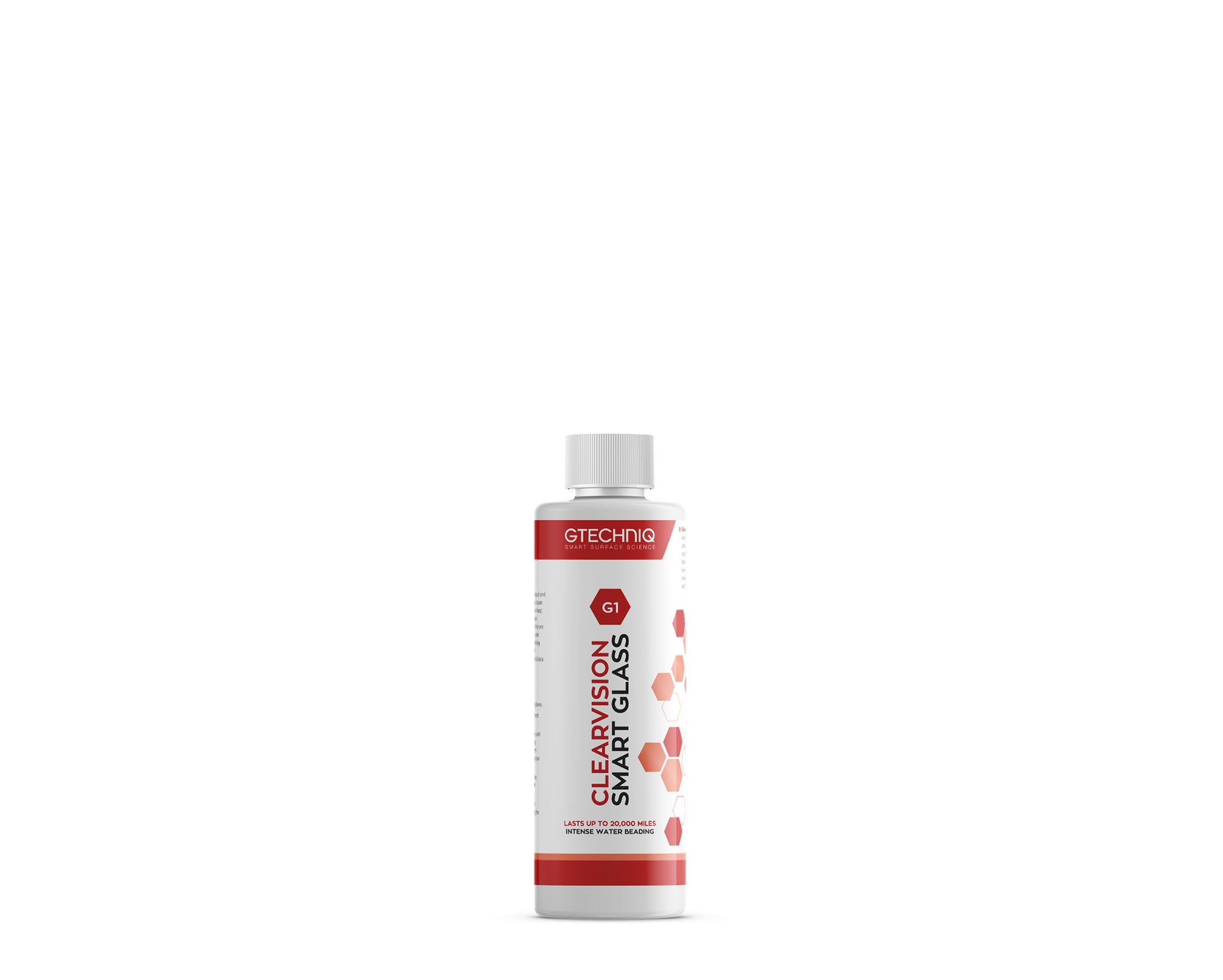 A bottle of GTechniq GTECHNIQ | G1 CLEAR VISION SMART GLASS on a white background.