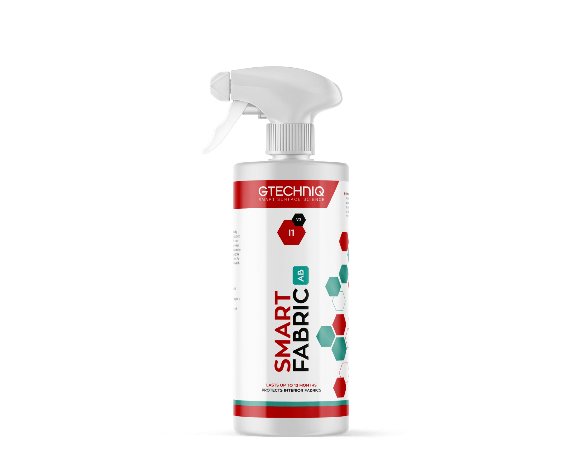 A bottle of GTechniq GTECHNIQ | I1v3 SMART FABRIC on a white background.
