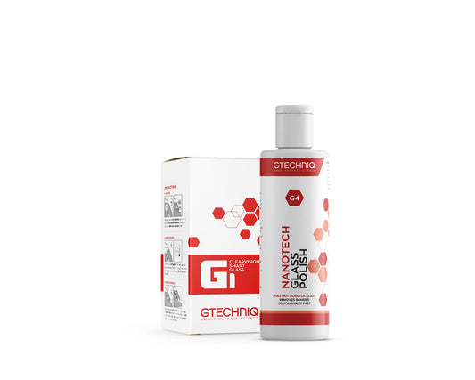 A bottle of GTechniq GTECHNIQ | CLEAR VISION SCREEN KIT on a white background.