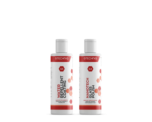 A bottle of GTechniq GTECHNIQ | MAX REPELLENCY GLASS KIT on a white background.