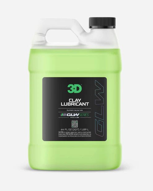 A bottle of 3D 3D | GLW SERIES | CLAY LUBRICANT on a white background.