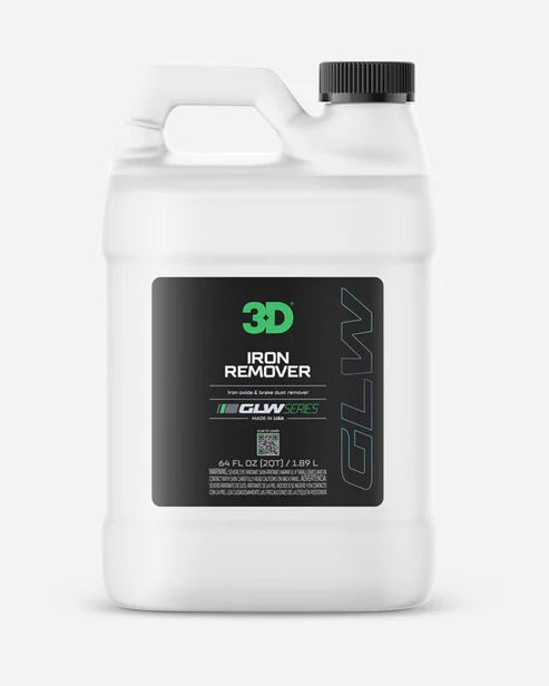 A bottle of 3D 3D | GLW SERIES | IRON REMOVER on a white background.