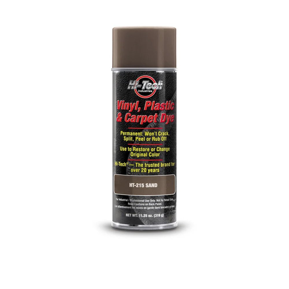A bottle of Hi - Tech Vinyl, Plastic, and Carpet Dye on a white background.