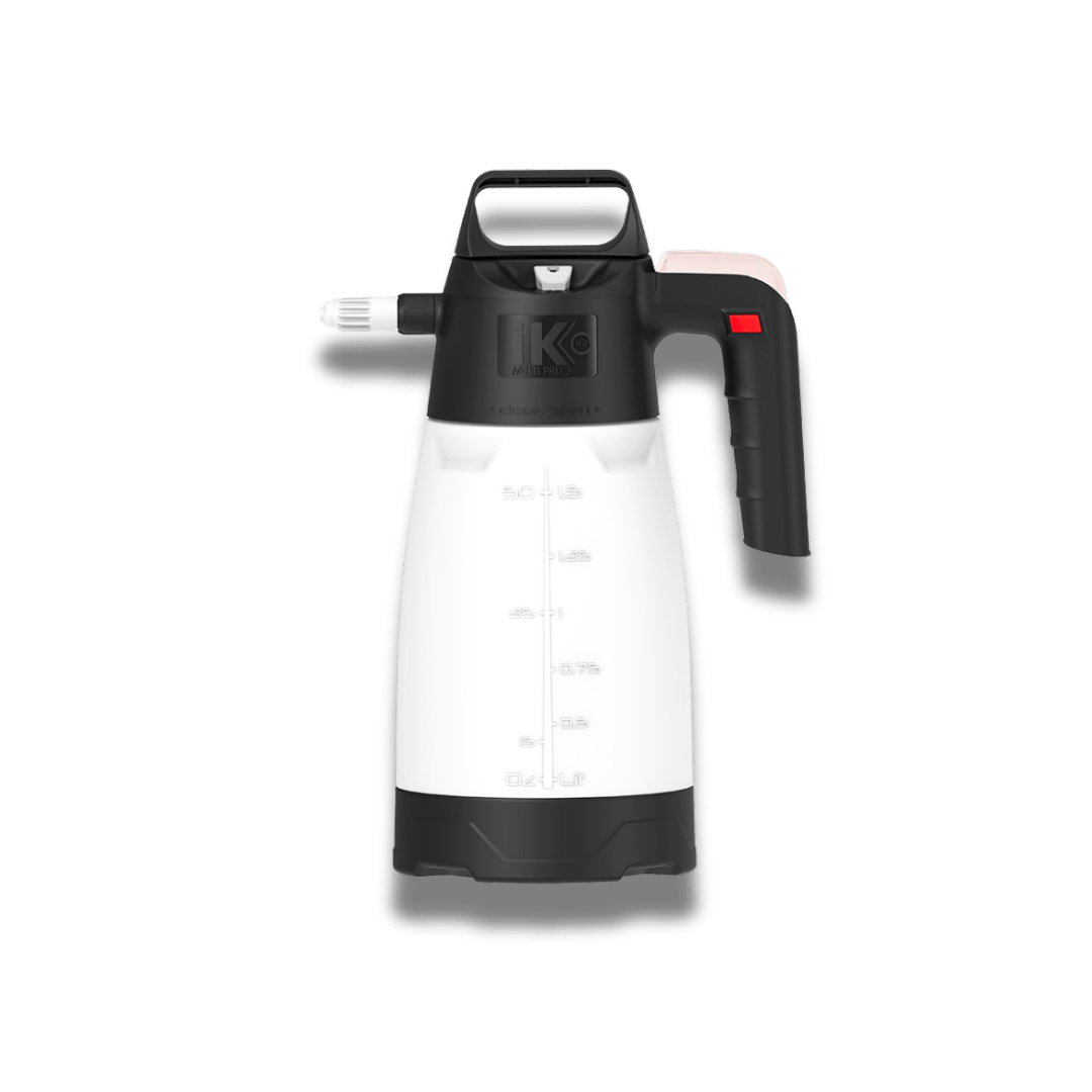 A bottle of IK MULTI PRO 2 360° on a white background.