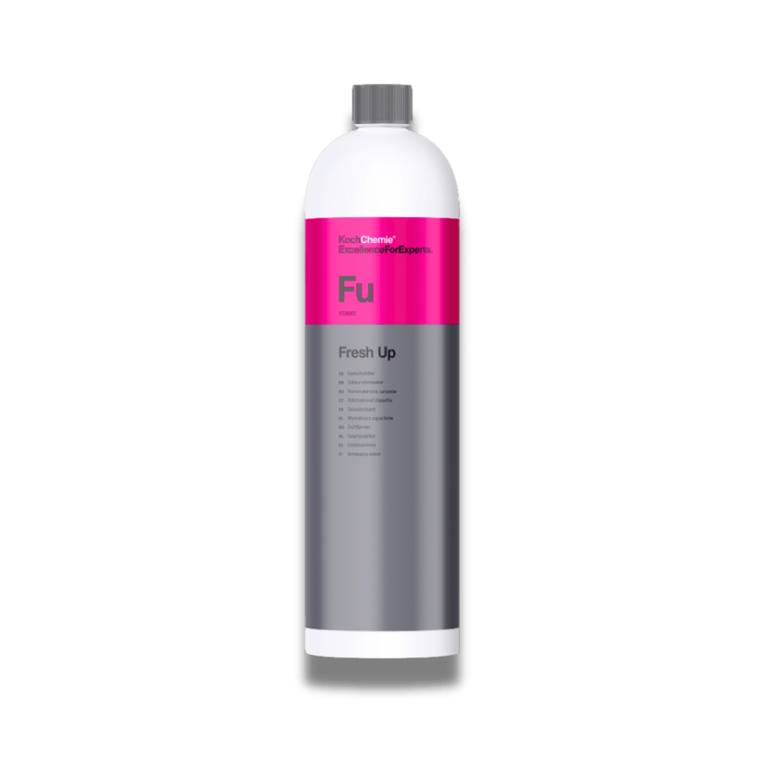 A bottle of Koch Chemie Fu | Fresh Up on a white background.