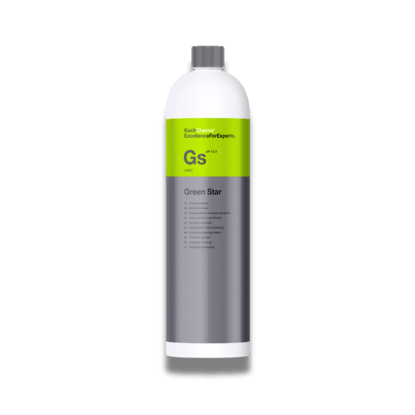 A bottle of Koch Chemie Gs | Green Star on a white background.