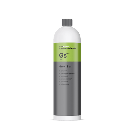 A bottle of Koch Chemie Gs | Green Star on a white background.