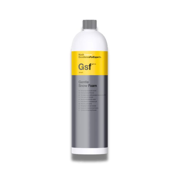 A bottle of Koch Chemie Gsf | Gentle Snow Foam on a white background.
