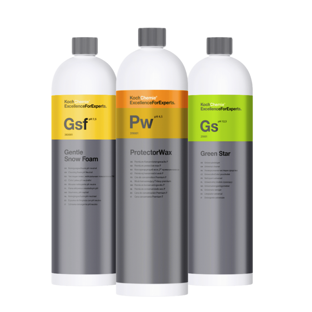 A bottle of Koch Chemie Koch Chemie Exterior Bundle on a white background.