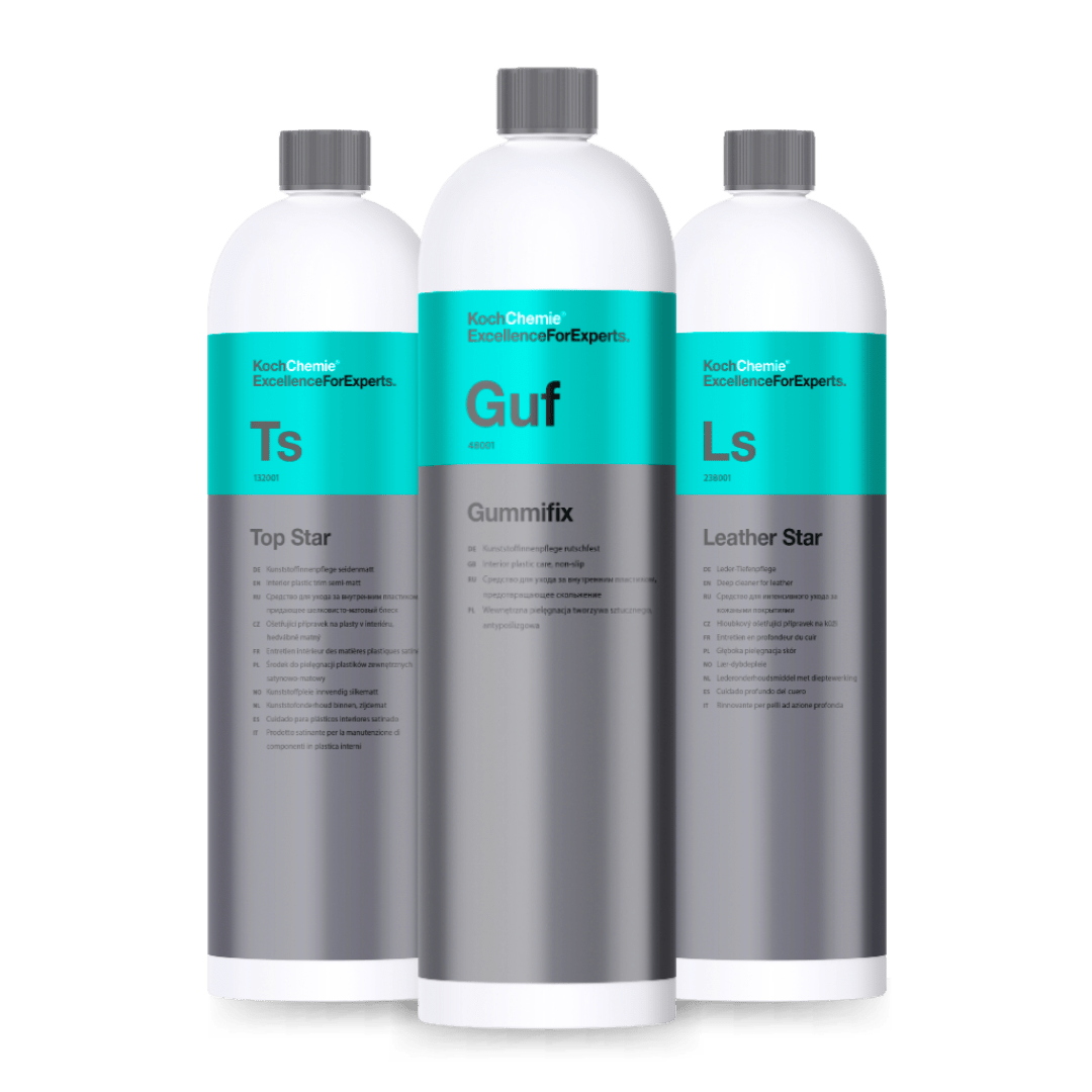 A bottle of Koch Chemie Koch Chemie Interior Finish Bundle on a white background.