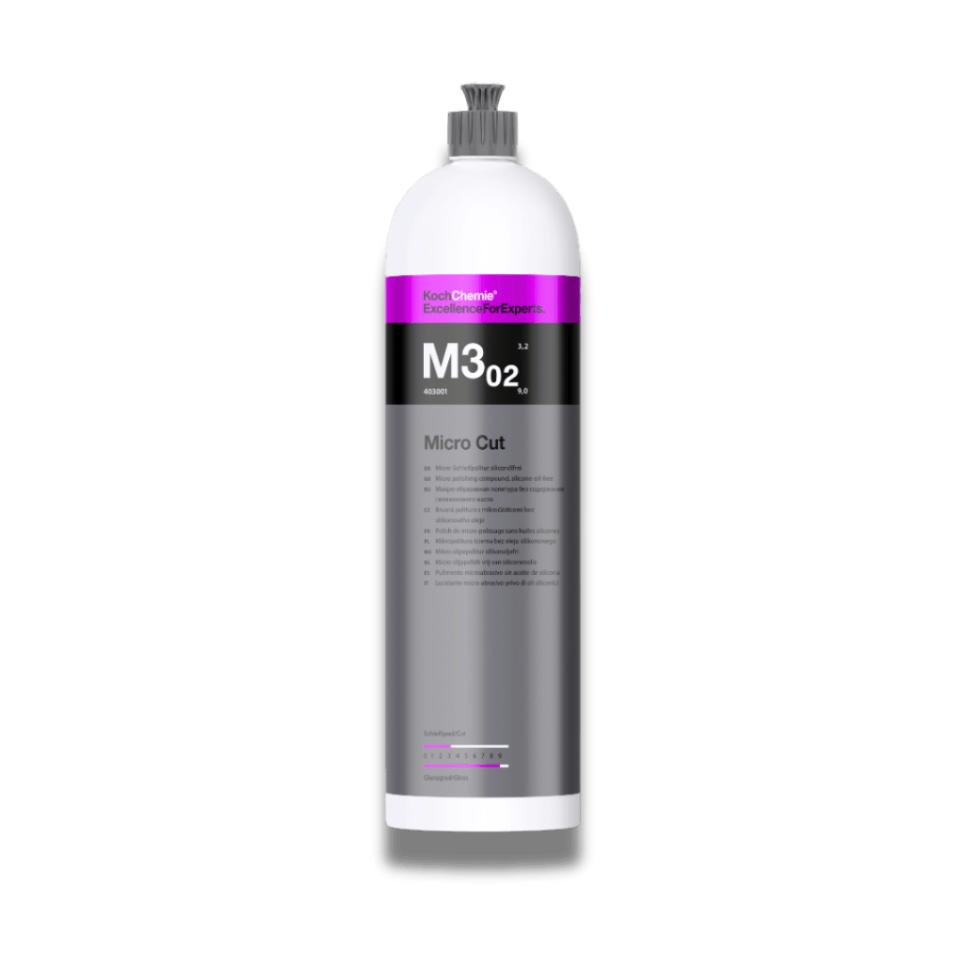 A bottle of Koch Chemie M3.02 | Micro Cut M3.02 on a white background.