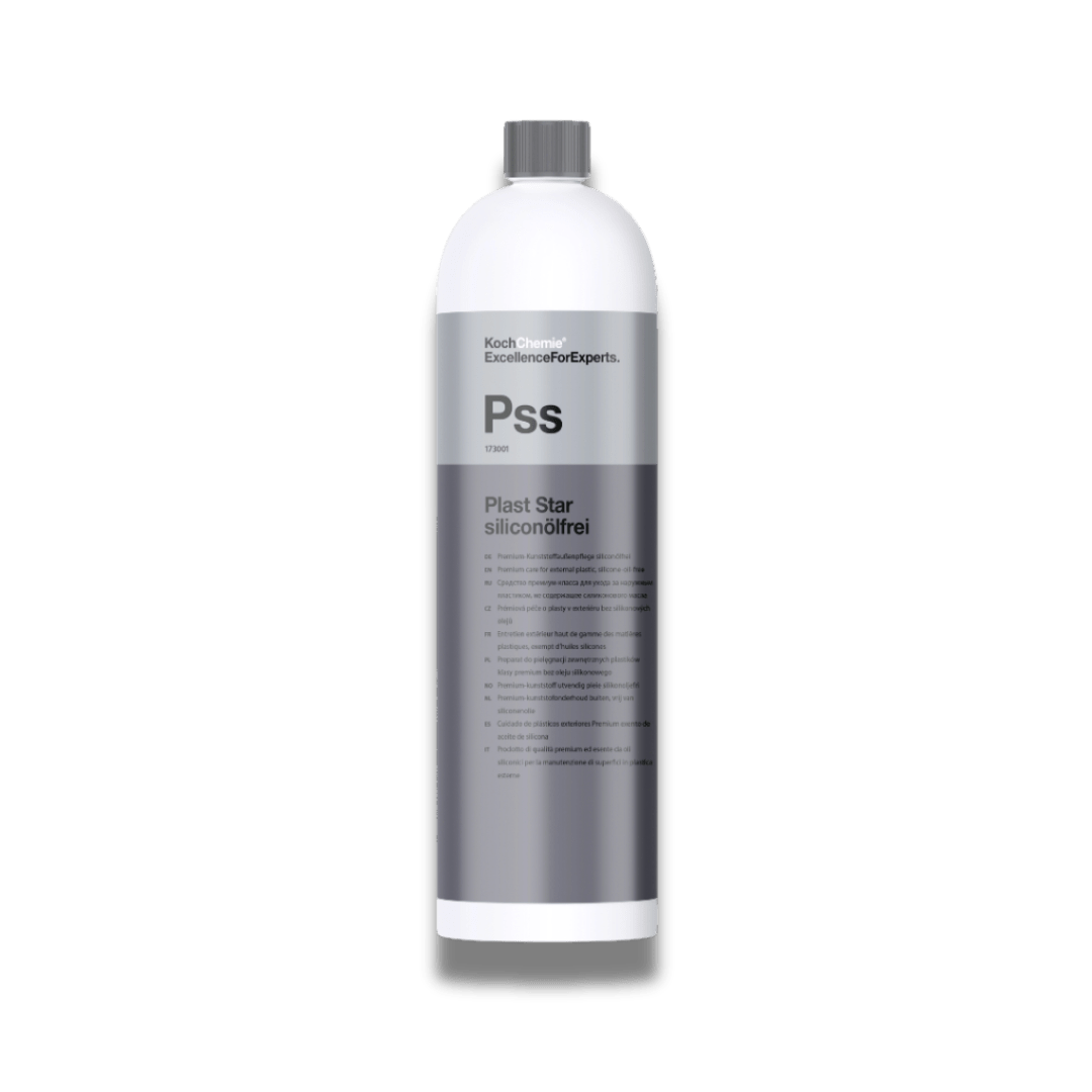 A bottle of Koch Chemie Pss | Plast Star on a white background.