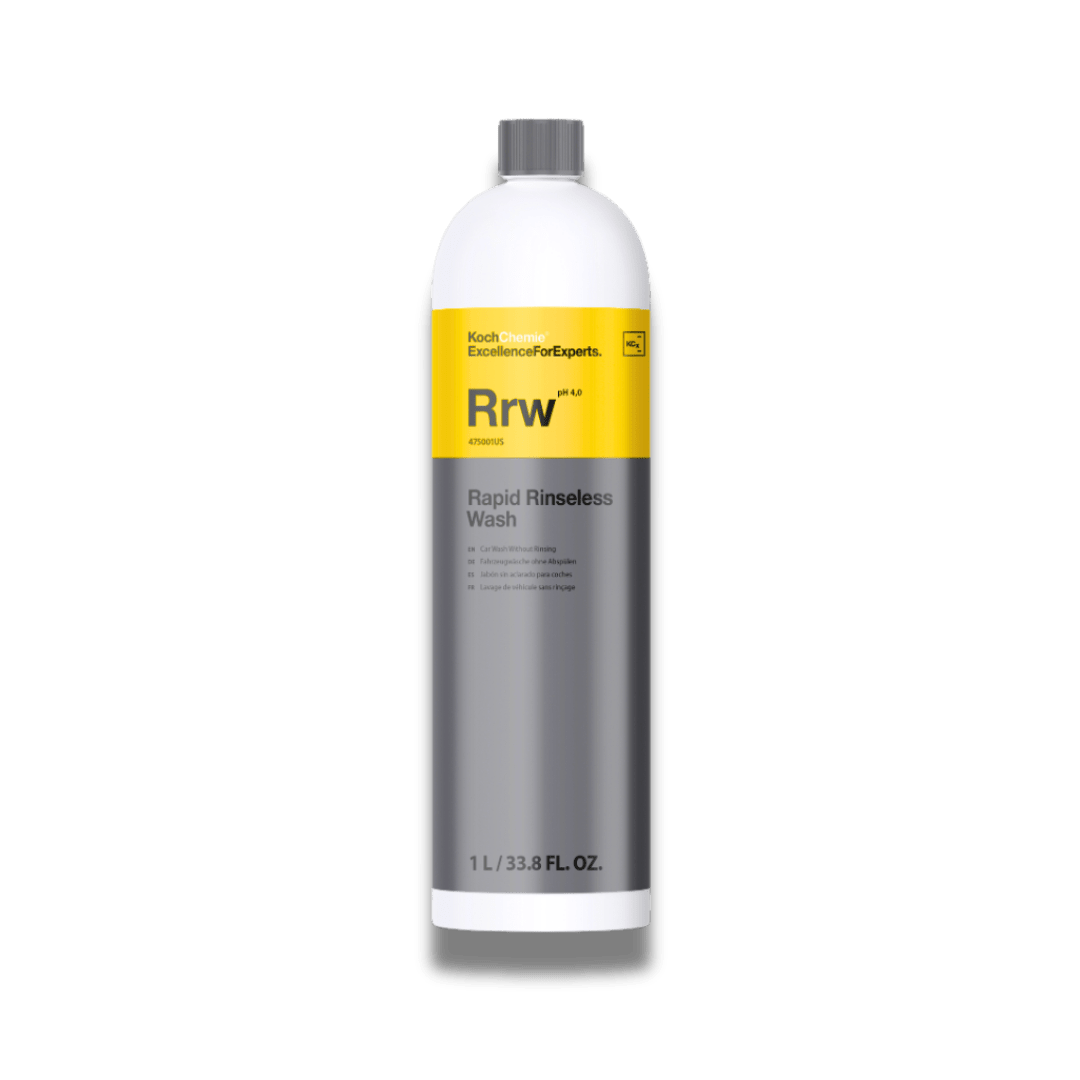 A bottle of Koch Chemie Rrw | Rapid Rinseless Wash on a white background.