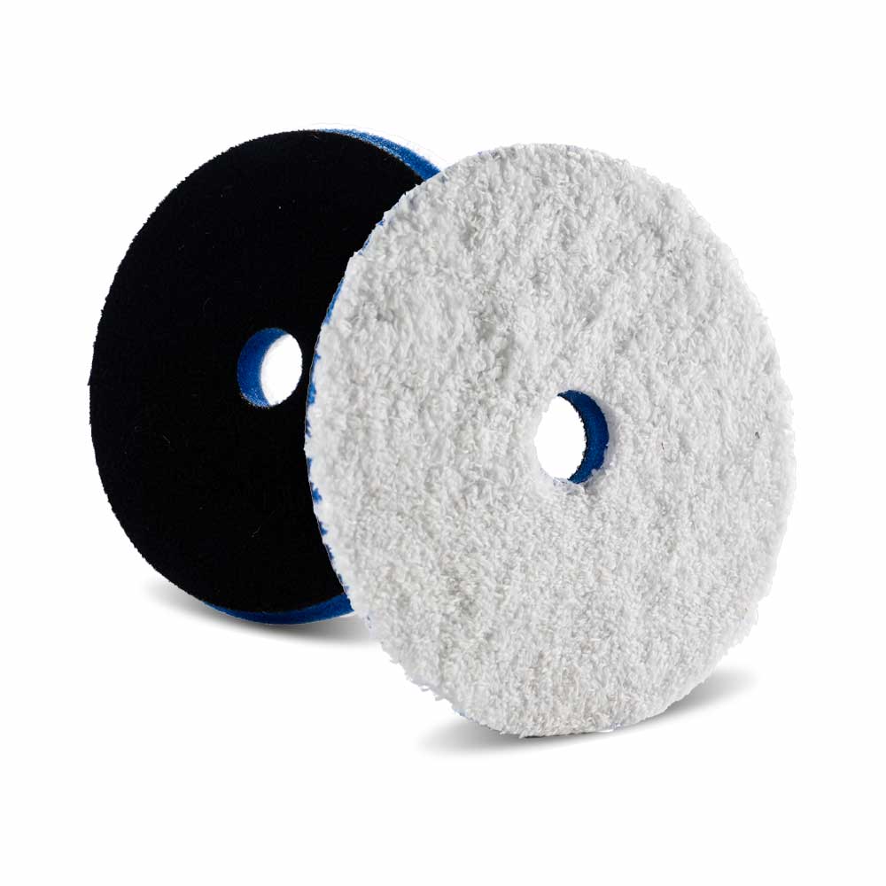 A bottle of Lake Country HDO Microfiber Pads on a white background.