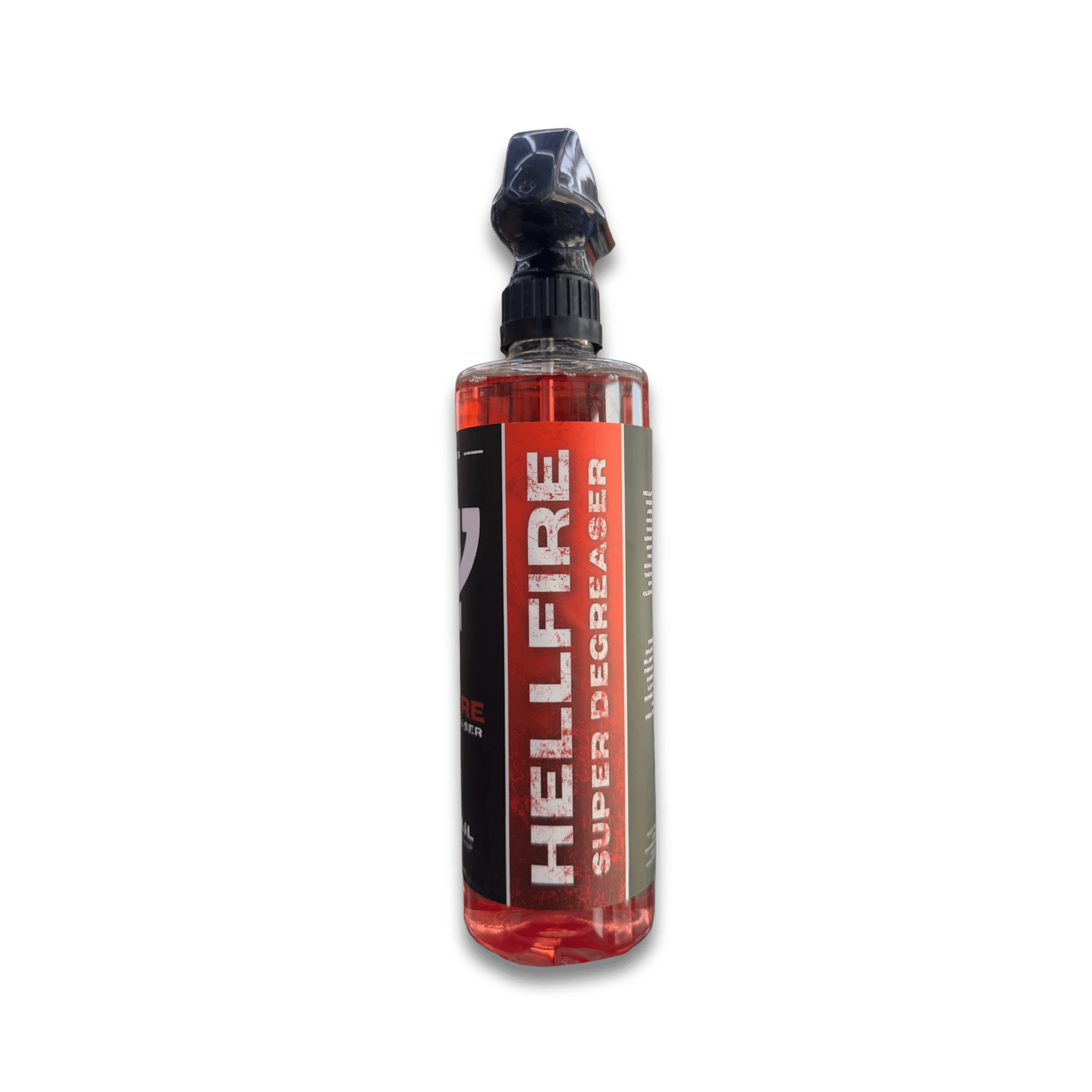 A bottle of Mr Detail HELLFIRE on a white background.