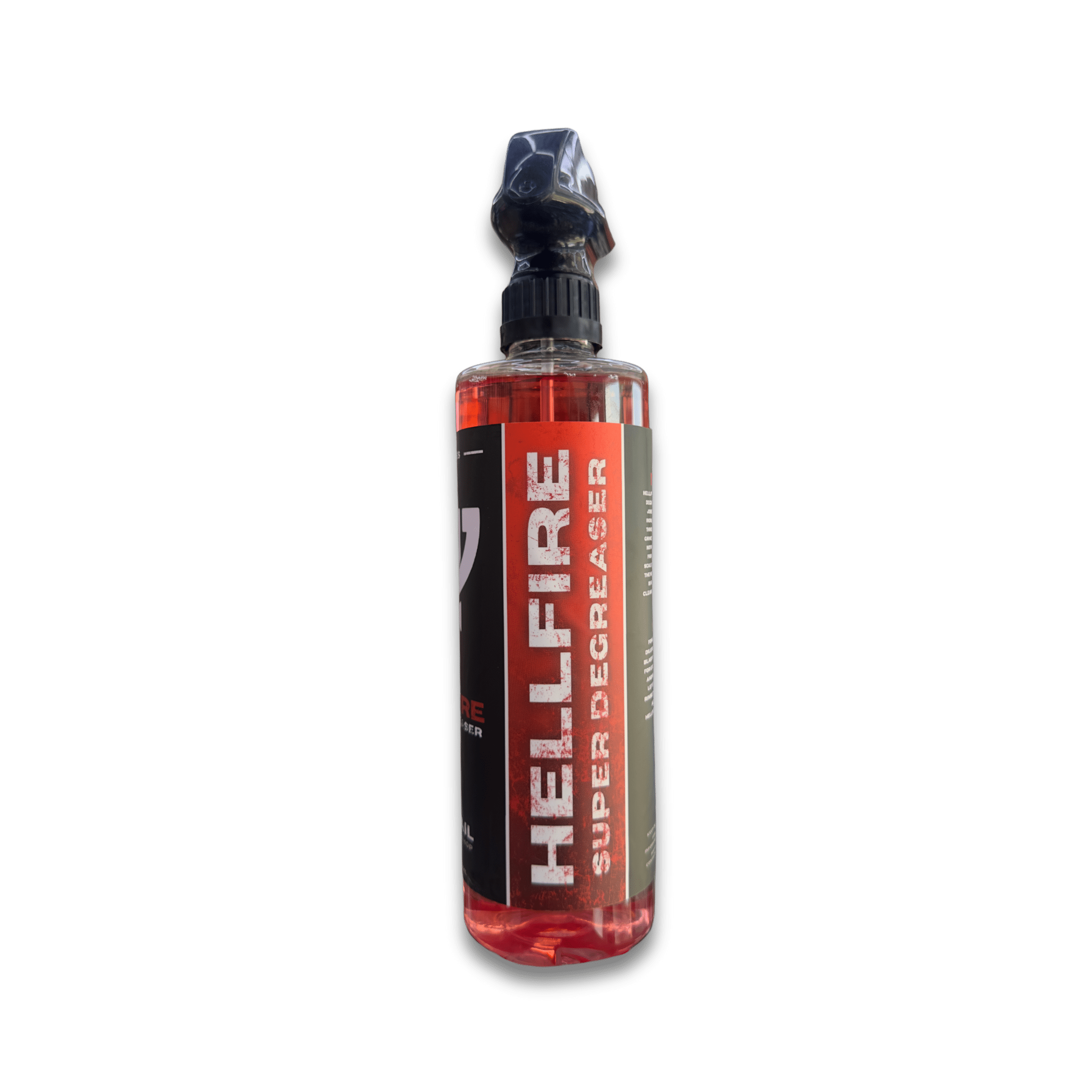 A bottle of Mr Detail HELLFIRE on a white background.