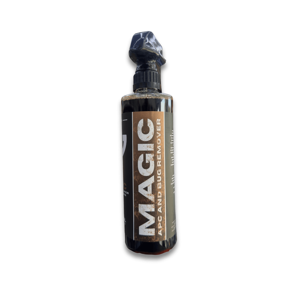 A bottle of Mr Detail MAGIC on a white background.