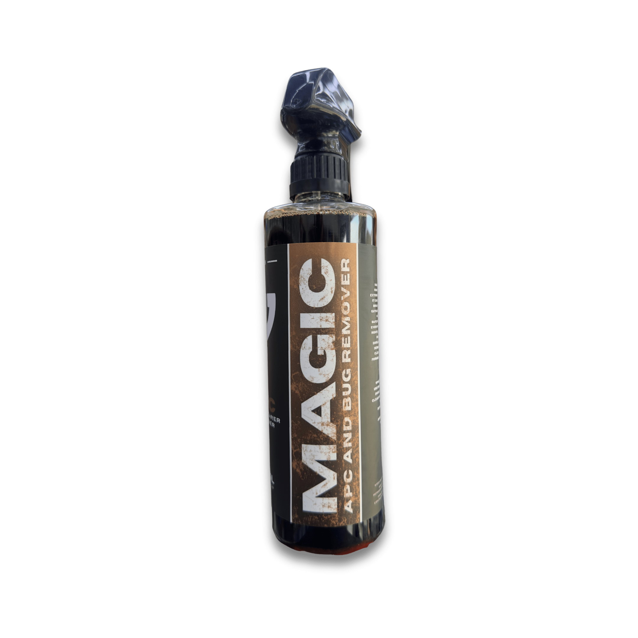 A bottle of Mr Detail MAGIC on a white background.